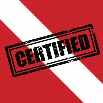 Dive into Fun: Your Scuba Diving Certification Pocket Guide 4 Scuba Diving Flag - certified diver