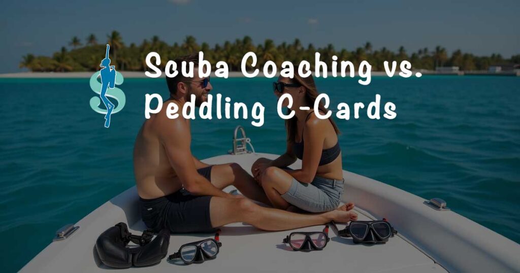 be a scuba instructor coach