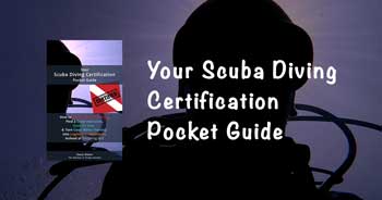 pocket guide for learning to dive and getting a scuba diving certification like the PADI open water diver c-card