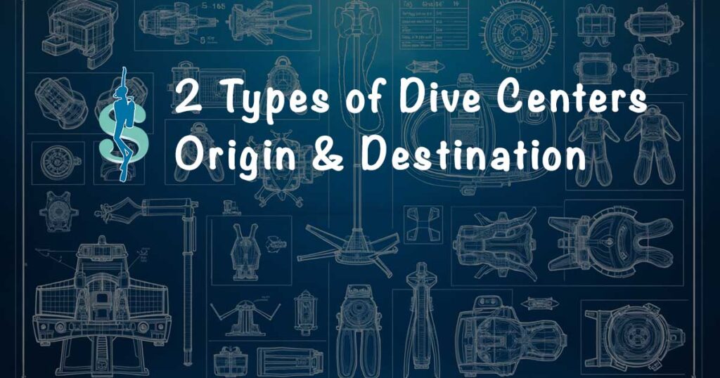 2 types of dive centers, local dive shops and dive resorts